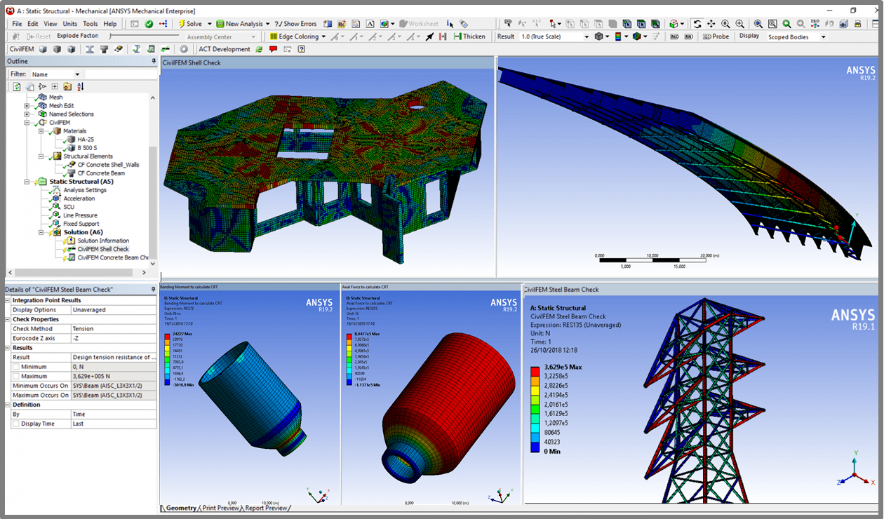 civilfem apps ansys